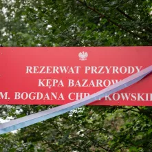 Odsłonięcie tablicy na Kępie Bazarowej
