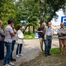 Odsłonięcie tablicy na Kępie Bazarowej