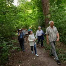 Odsłonięcie tablicy na Kępie Bazarowej