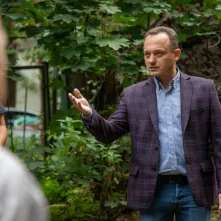 Odsłonięcie tablicy na Kępie Bazarowej