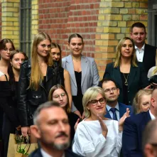 80-lecie Zespołu Szkół Inżynierii Środowiska w Toruniu, wręczenie Medalu "Za Zasługi dla Miasta Torunia"