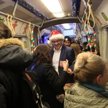 Pierwszy przejazd świątecznego tramwaju już za nami!