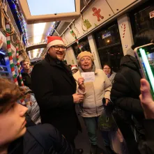 Pierwszy przejazd świątecznego tramwaju już za nami!