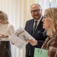 Z życzeniami dla mieszkańców i pracowników Domu Pomocy Społecznej w Toruniu