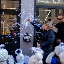 Aniołek prz ul. Szczytej 6 odsłonięty, 2.03.2026