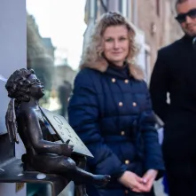 Aniołek prz ul. Szczytej 6 odsłonięty, 2.03.2026