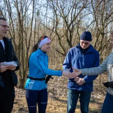 Międzypokoleniowy bieg w Parku Glazja