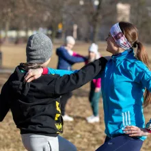 Międzypokoleniowy bieg w Parku Glazja