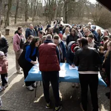 Leśne poszukiwanie pisanek na Barbarce