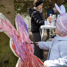 Leśne poszukiwanie pisanek na Barbarce