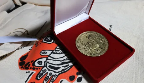 medal pamiątkowy konkursu "Zawsze zielono, zawsze niebiesko"