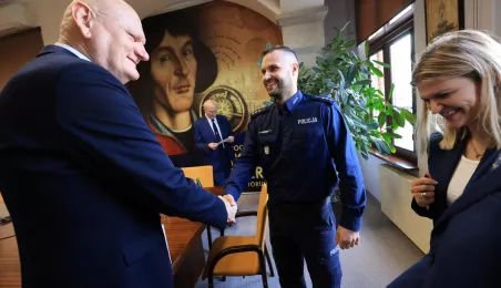 Podziękowania dla bohaterów akcji ratunkowej na Wiśle, 19.04.2024 r.