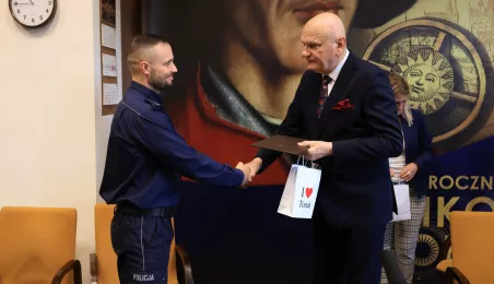 Podziękowania dla bohaterów akcji ratunkowej na Wiśle, 19.04.2024 r.