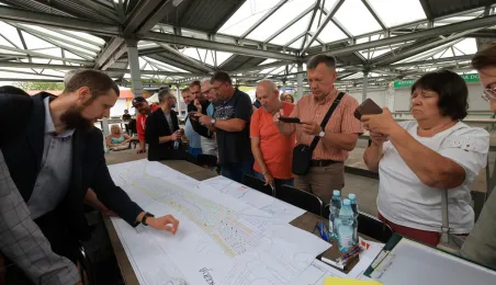 Spotkanie na targowisku miejskim