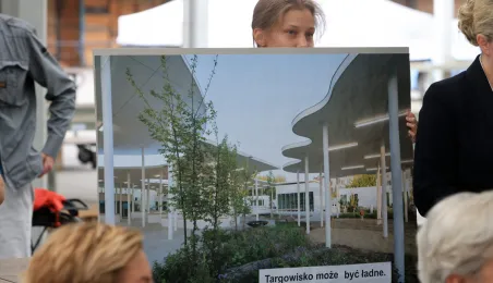 Spotkanie na targowisku miejskim