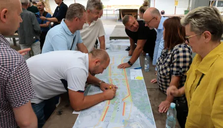 Spotkanie na targowisku miejskim