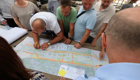 Spotkanie na targowisku miejskim