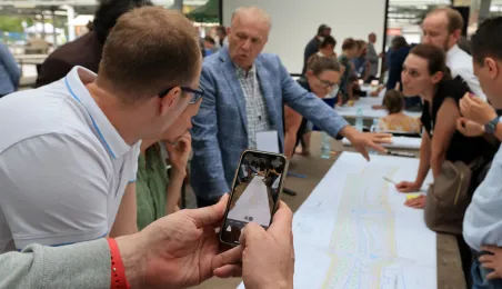 Spotkanie na targowisku miejskim