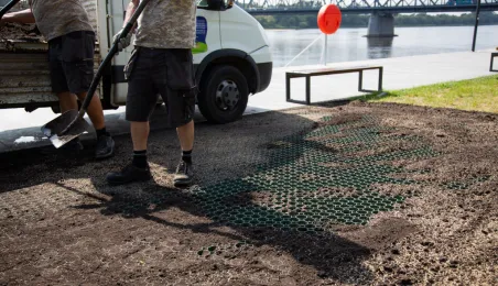 Usprawnianie bulwaru, sierpień 2024 r.