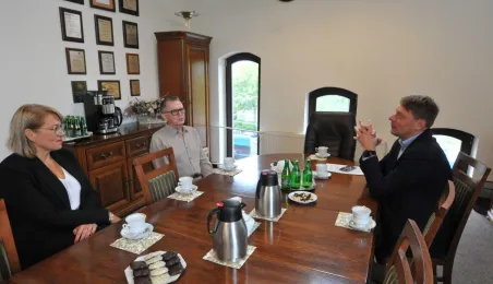 Spotkanie wiceprezydenta Adama Szponki z prof. Aleksandrem Wolszczanem