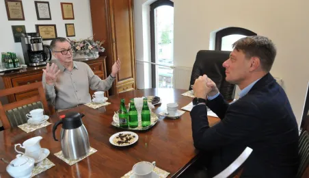 Spotkanie wiceprezydenta Adama Szponki z prof. Aleksandrem Wolszczanem