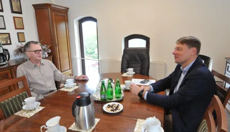 Spotkanie wiceprezydenta Adama Szponki z prof. Aleksandrem Wolszczanem