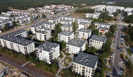 Osiedle Jar i budowa szkoły przy ul. Grasera z lotu ptaka, fot. Sławomir Kowalski