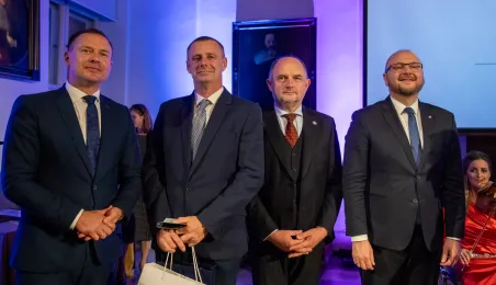 Wręczenie odznaczeń za zasługi dla turystyki - Adam Kowalkowski