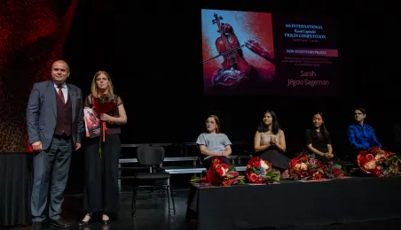 Ceremonia rozdania nagród 6. Międzynarodowego Konkursu Skrzypcowego im. Karola Lipińskiego