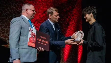 Ceremonia rozdania nagród 6. Międzynarodowego Konkursu Skrzypcowego im. Karola Lipińskiego