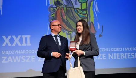 Wręczenie Nagrody Marszałka Województwa przez Marka Wojtkowskiego