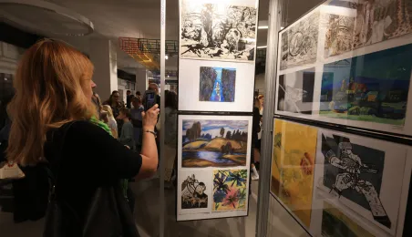 Uroczyste otwarcie wystawy pokonkursowej "Zawsze zielono, zawsze niebiesko"