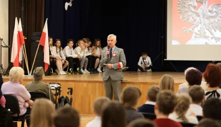 Spotkanie z toruńskim kombatantami w SP 14 w Toruniu, fot. Sławomir Kowalski