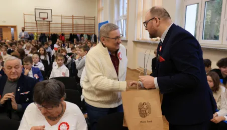 Spotkanie z toruńskim kombatantami w SP 14 w Toruniu, fot. Sławomir Kowalski