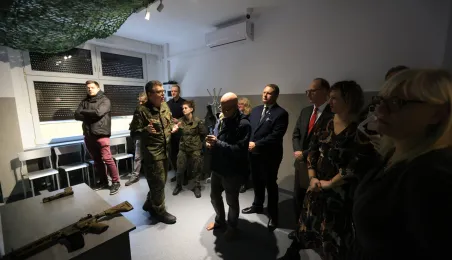 Otwarcie wirtualnej strzelnicy w II LO, 26.11.2024 r.