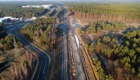 Prace na skrzyżowaniu ulic Grudziądzkiej i Strobanda