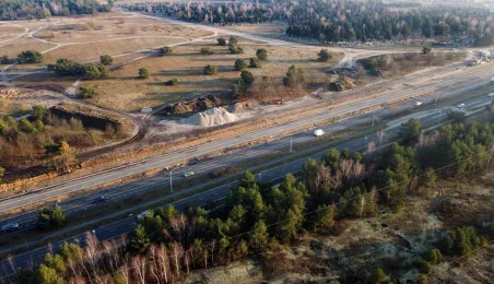 Prace na skrzyżowaniu ulic Grudziądzkiej i Strobanda