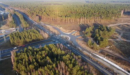 Prace na skrzyżowaniu ulic Grudziądzkiej i Strobanda