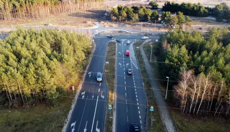 Prace na skrzyżowaniu ulic Grudziądzkiej i Strobanda