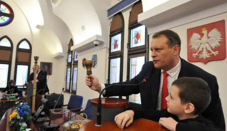 Wizyta uczniów SP32 w Urzędzie Miasta Torunia