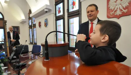 Wizyta uczniów SP32 w Urzędzie Miasta Torunia