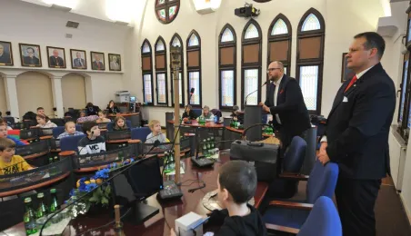 Wizyta uczniów SP32 w Urzędzie Miasta Torunia