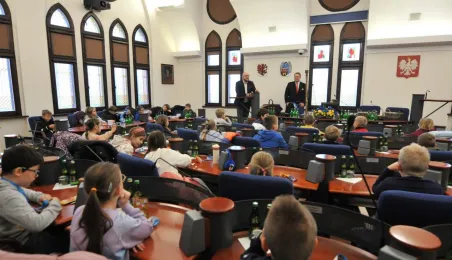 Wizyta uczniów SP32 w Urzędzie Miasta Torunia