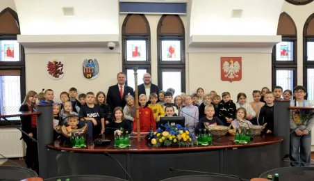 Wizyta uczniów SP32 w Urzędzie Miasta Torunia