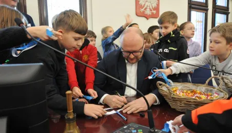 Wizyta uczniów SP32 w Urzędzie Miasta Torunia