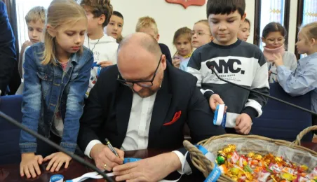 Wizyta uczniów SP32 w Urzędzie Miasta Torunia