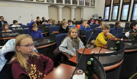 Wizyta uczniów SP32 w Urzędzie Miasta Torunia