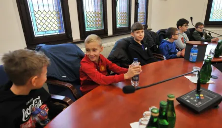 Wizyta uczniów SP32 w Urzędzie Miasta Torunia