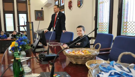 Wizyta uczniów SP32 w Urzędzie Miasta Torunia