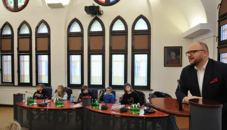 Wizyta uczniów SP32 w Urzędzie Miasta Torunia